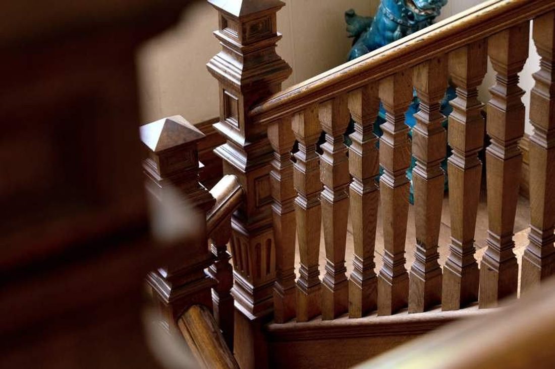 Carved balustrade