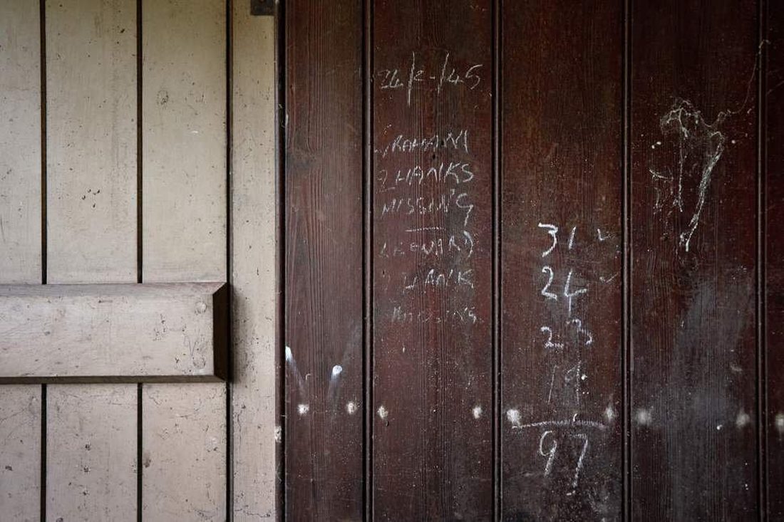 Original panelled door