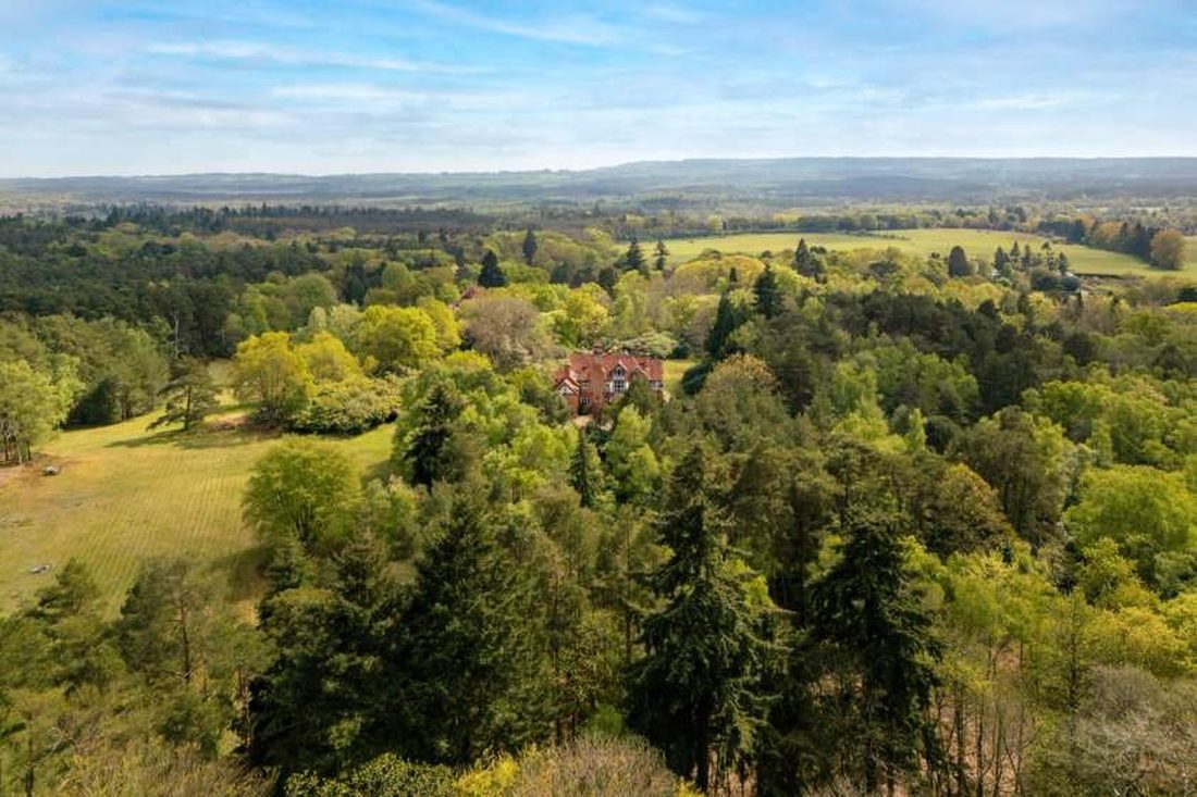 Countryside views over the estate