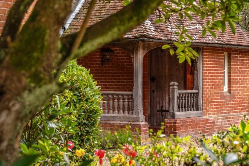 Main house entrance and porch